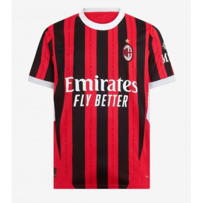 Moški Nogometni dresi AC Milan Strahinja Pavlovic #31 Domači 2024-25 Kratek Rokav Moški Nogometni dresi AC Milan Strahinja Pavlovic #31 Domači 2024-25 Kratek Rokav